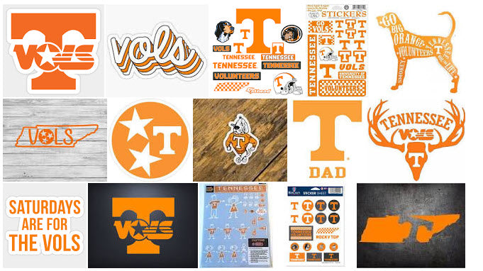 Tennessee Volunteers Stickers and Decals (Top 5 most popular)