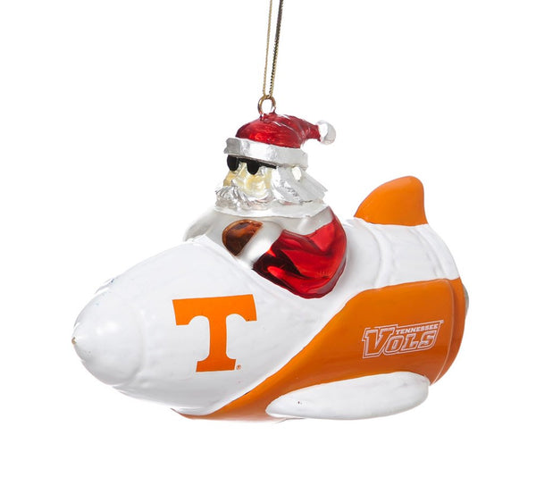 Rocket Santa - Santa Gets There - Tennessee Volunteers Christmas Ornament
