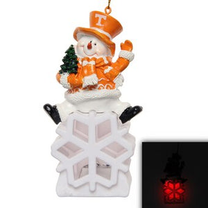Tennessee Vols Snowman LED Christmas Ornament